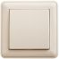 W59 AQUA 1-клавишный ПЕРЕКЛЮЧАТЕЛЬ, 10АХ, IP44, в сборе, СЛОНОВАЯ КОСТЬ