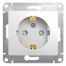 GSL000145 Розетка с/у з/шт с заземл. 16А (белый) (20шт/уп),