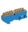 Шина PE "земля" на одном угловом изол ШНИ-6х9-22-У1-Ж IEK