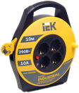Катушка УК10 4 места 2P+PE/10м 3х1,5мм2 "Industrial" IEK