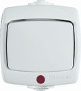 Рондо Переключатель 1кл. о/у с инд. 6А IP44 (белый) VA66-123B-BI,