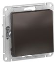ATN000615 Выключатель 1-кл. СП AtlasDesign 10А IP20 (сх. 1) 10AX с самовозвратом механизм мокко;