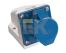 Розетка стац. ССИ-123 32А-6ч 220В 2P+PE IP44 IEK