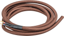 Провод декор.Navigator 61730 NC-B03-150-2x0.75 1.5 м коричневый,