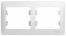 GSL000102 Рамка 2- постовая горизонтальная (белый) (30шт/уп),